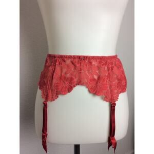 Victoria's Secret Lingerie Garter Belt Floral Lace